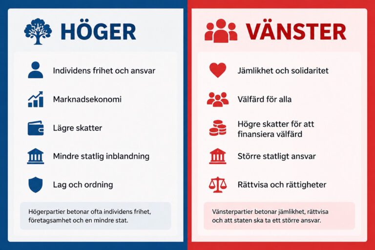 Vad är skillnaden mellan höger och vänster?