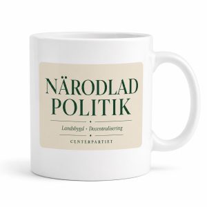 Centerpartiet Närodlad politik - Mugg