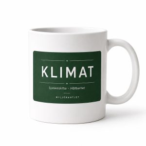 Miljöpartiet Klimat systemskifte och hållbarhet - Mugg