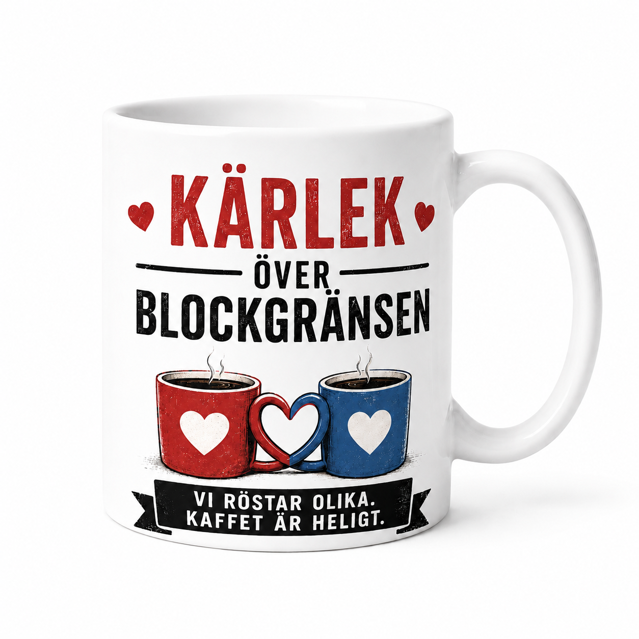 Neutral Kärlek över blockgränsen - Mugg