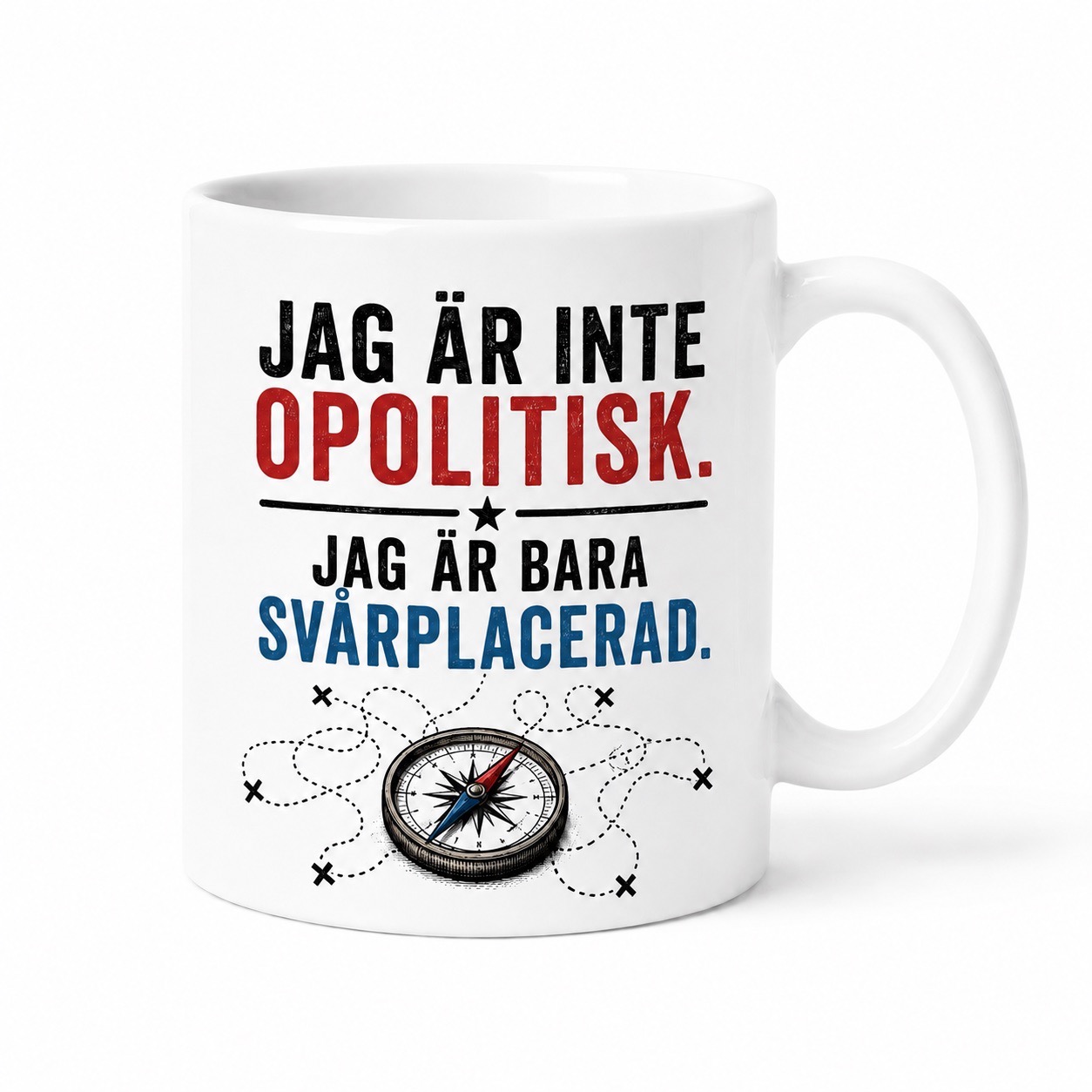 Neutral Jag är inte opolitisk, bara svårplacerad - Mugg