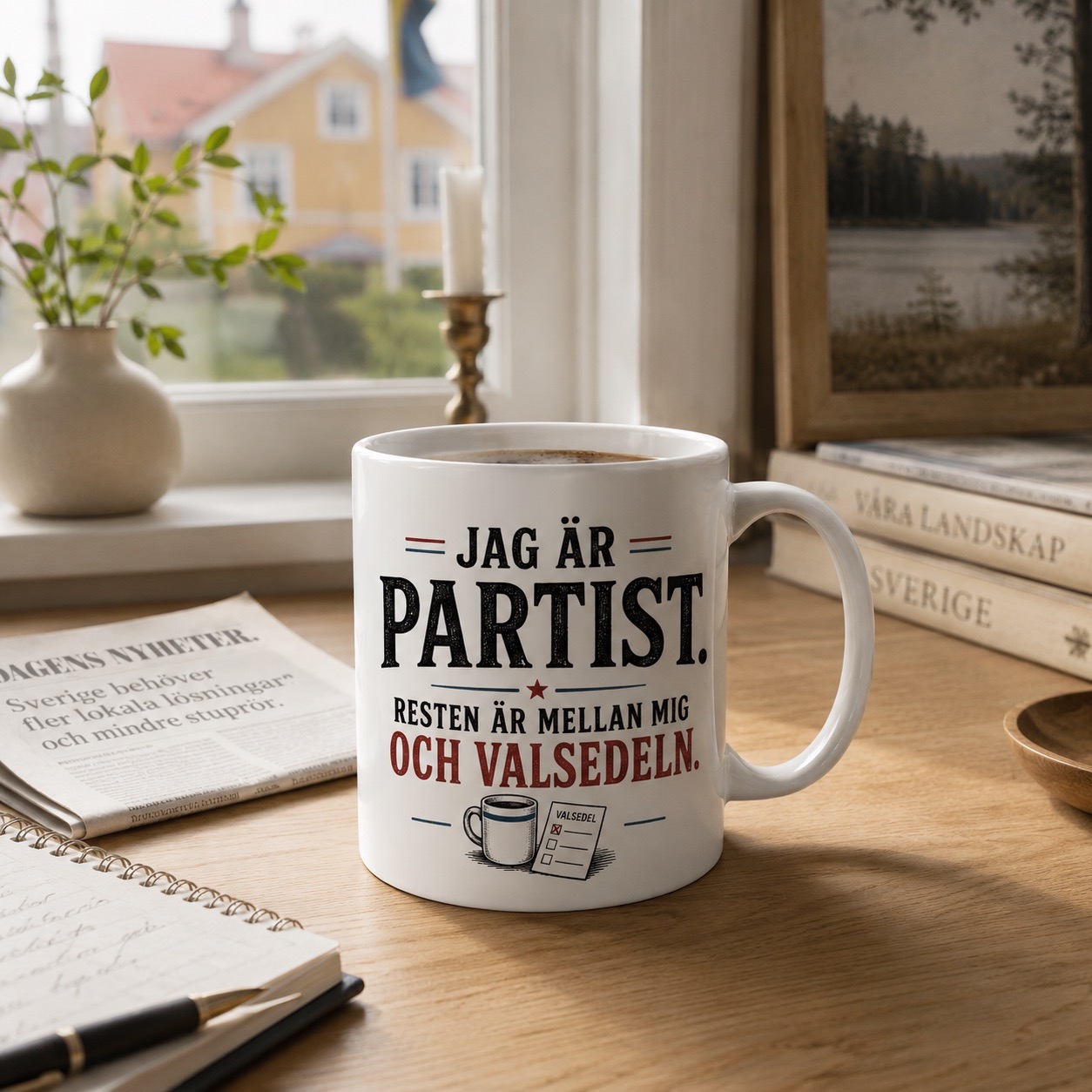 Neutral Jag är partist - Mugg - Bild 2