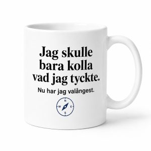Neutral Jag skulle bara kolla vad jag tyckte - Mugg