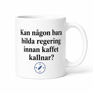 Neutral Bilda regering innan kaffet kallnar - Mugg