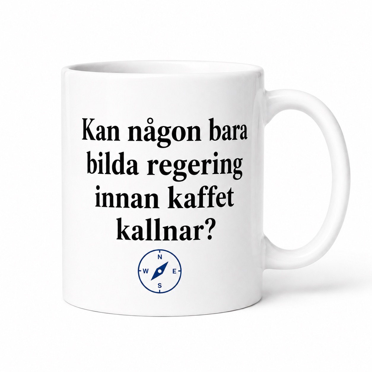 Neutral Bilda regering innan kaffet kallnar - Mugg