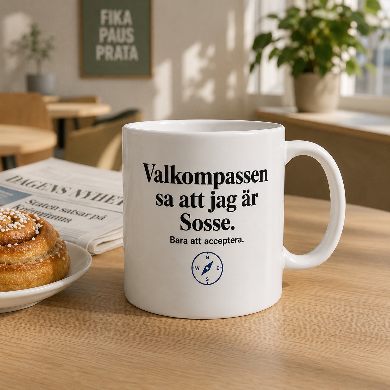 Neutral Valkompassen sa att jag är… - Mugg - Bild 2