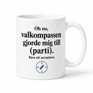 Produktnamn: Neutral Valkompassen gjorde mig till… - Mugg