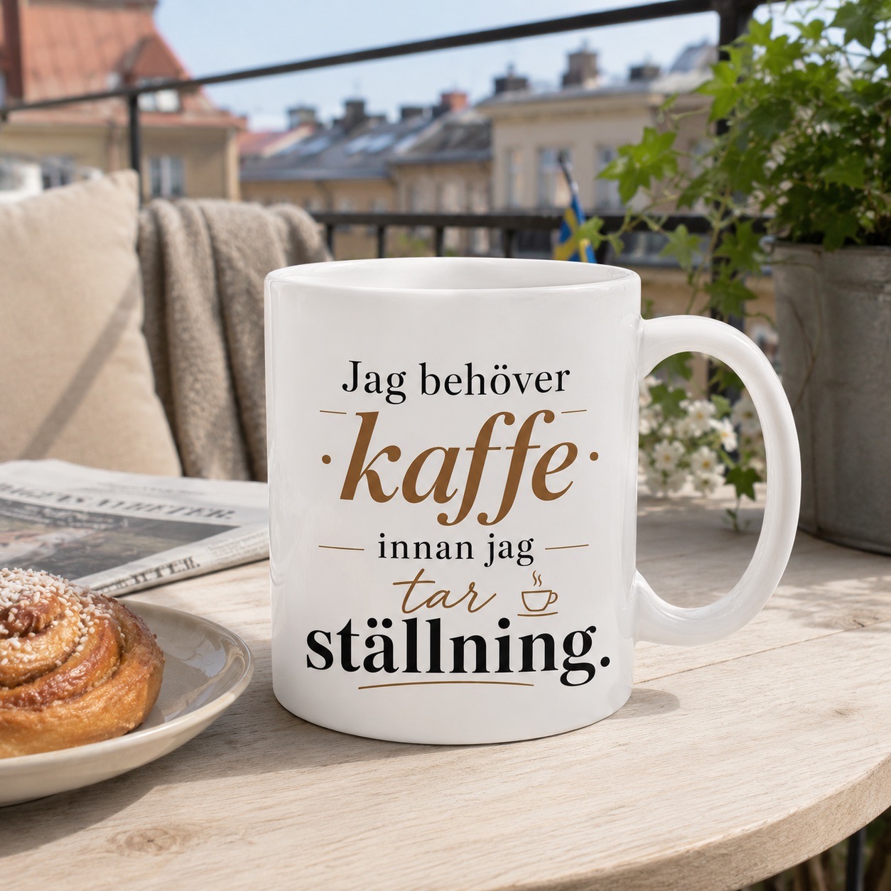 Neutral Kaffe innan ställning - Mugg - Bild 2