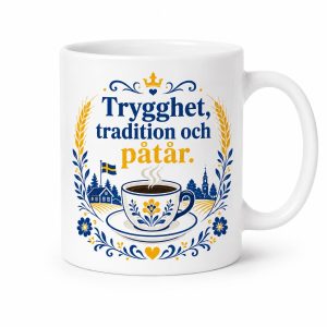 Sverigedemokraterna Trygghet, tradition och påtår - Mugg