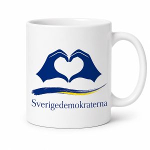 Sverigedemokraterna Hjärta med händer - Mugg