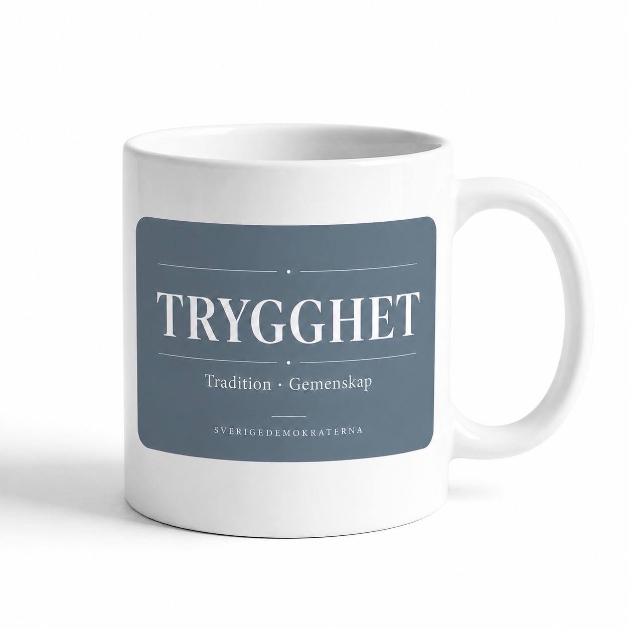Sverigedemokraterna Trygghet tradition och gemenskap - Mugg