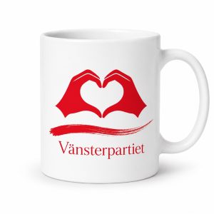 Vänsterpartiet Hjärta med händer - Mugg